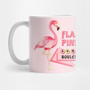 Flamingo Pink Sunrise Boulevard Mug
